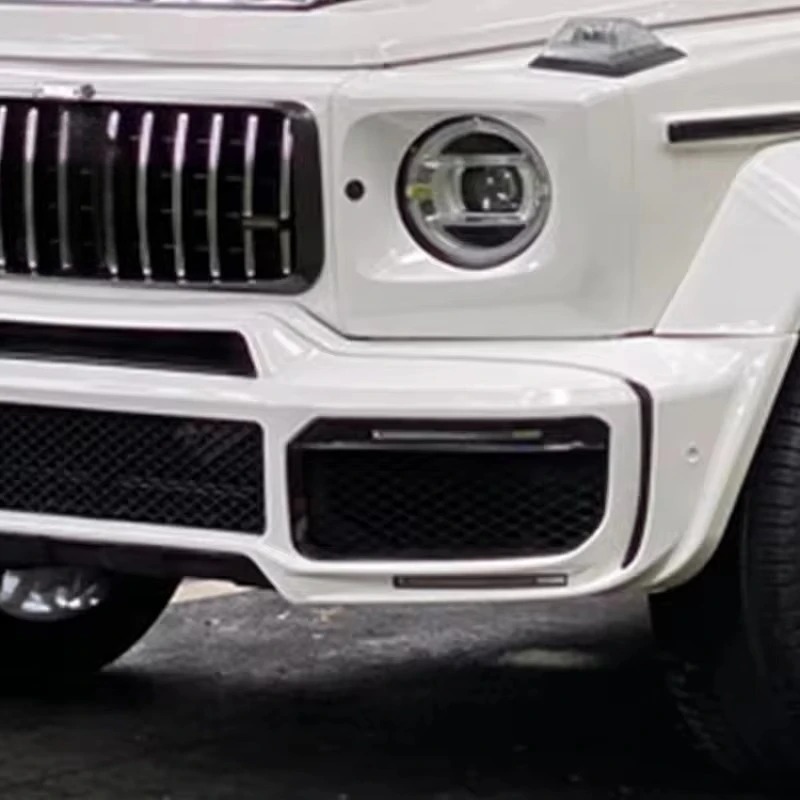 G Class W464 G63 G900 Body Kit Real Carbon Fiber W464 B900 Front Bumper Light Grille Cover Fender Lip Cover Exhaust New